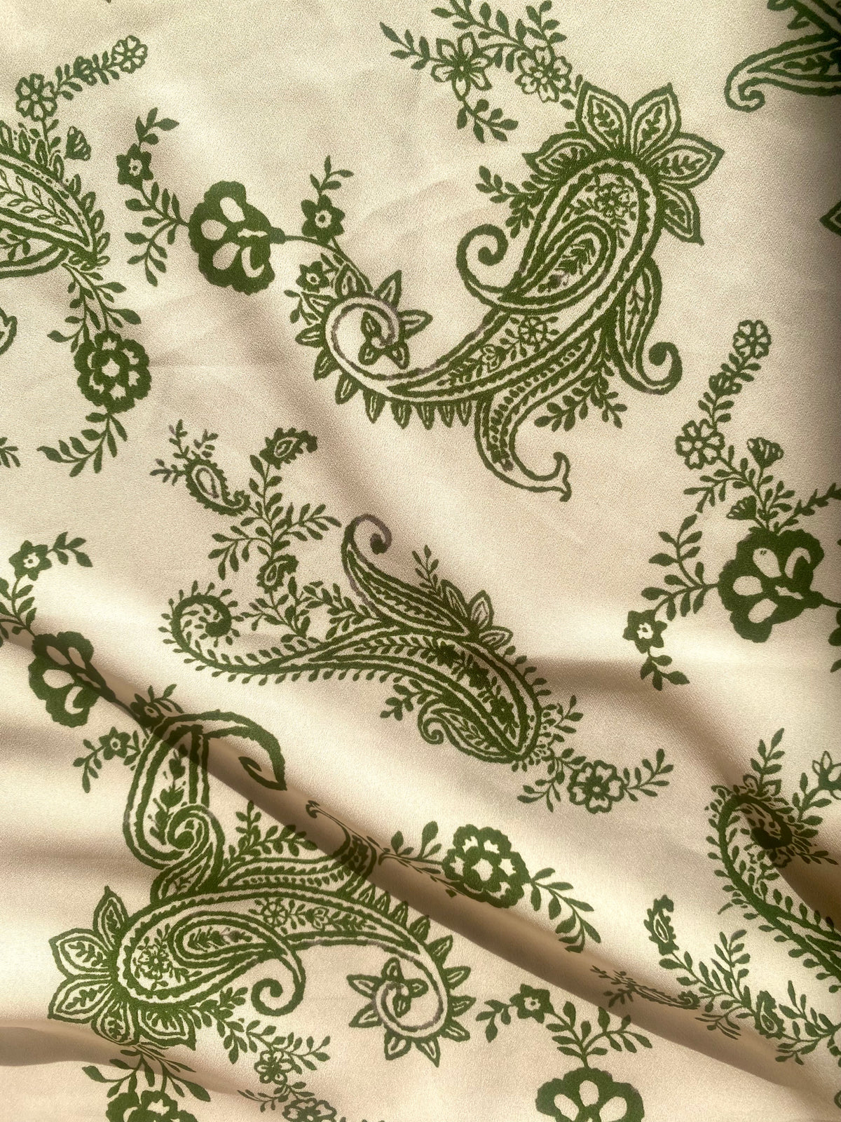 Green and white Bandanna