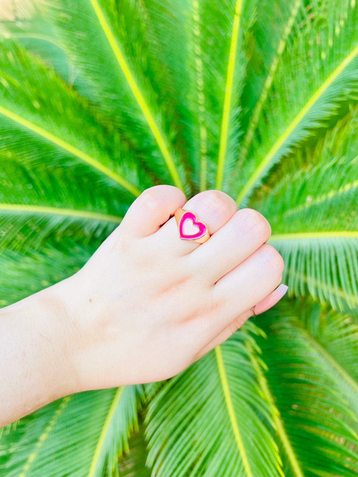 Pink Colorful Love Heart