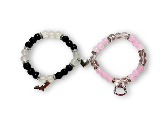 Batman / hello kitty bracelet