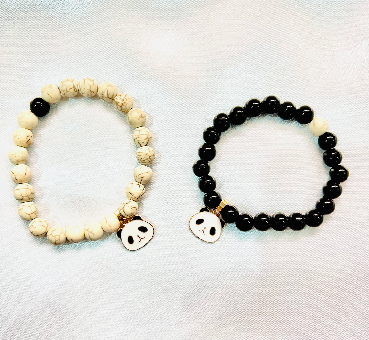 Panda pair bracelets