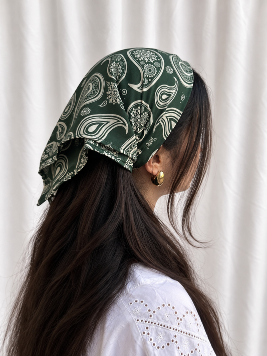 Green/white Bandana