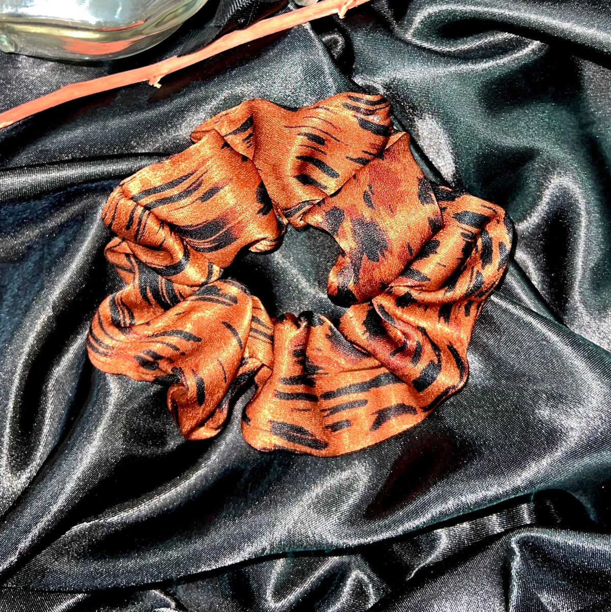 Cheetah print￼ cute scrunchie ￼