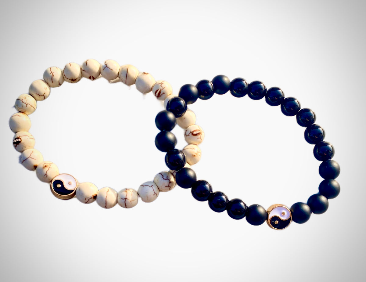 Yin / yang bracelets