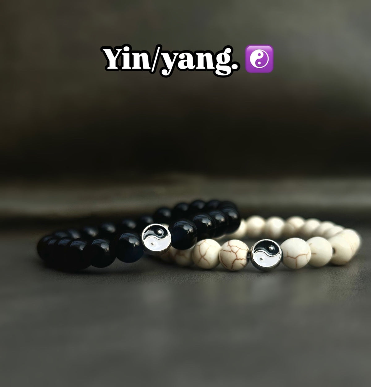 Yin / yang bracelets