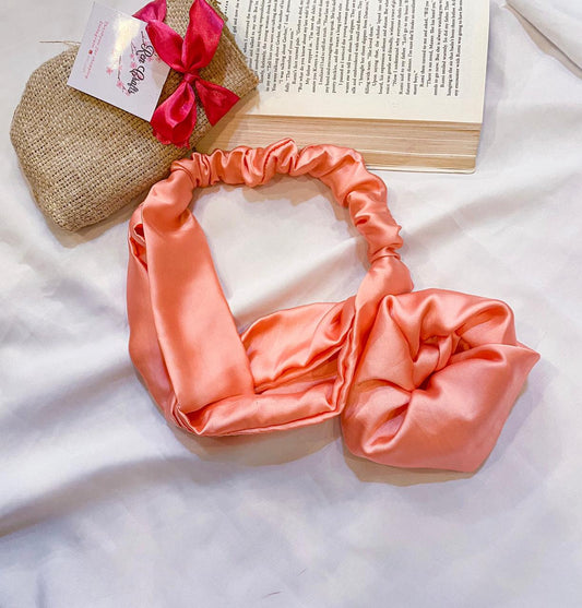Bubblegum turban headband/ Scrunchy