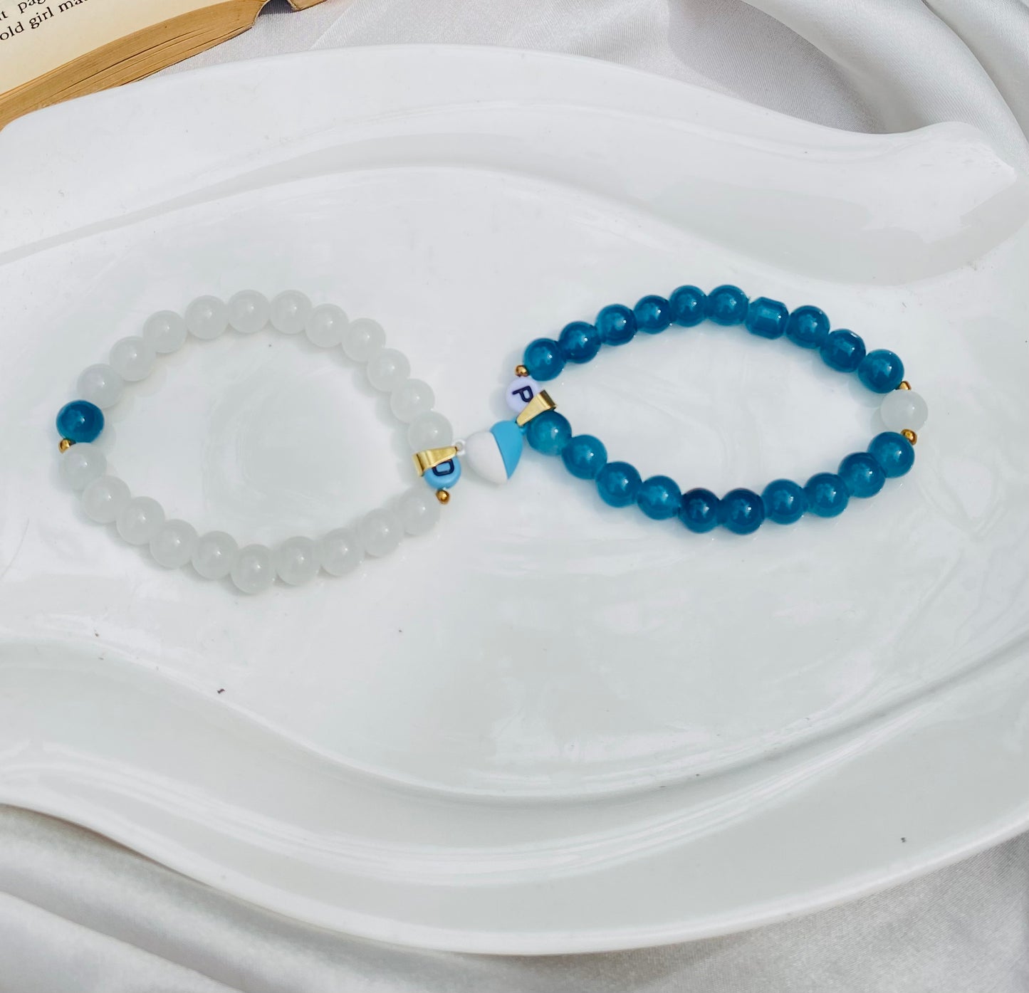 Magical magenta bracelet pair