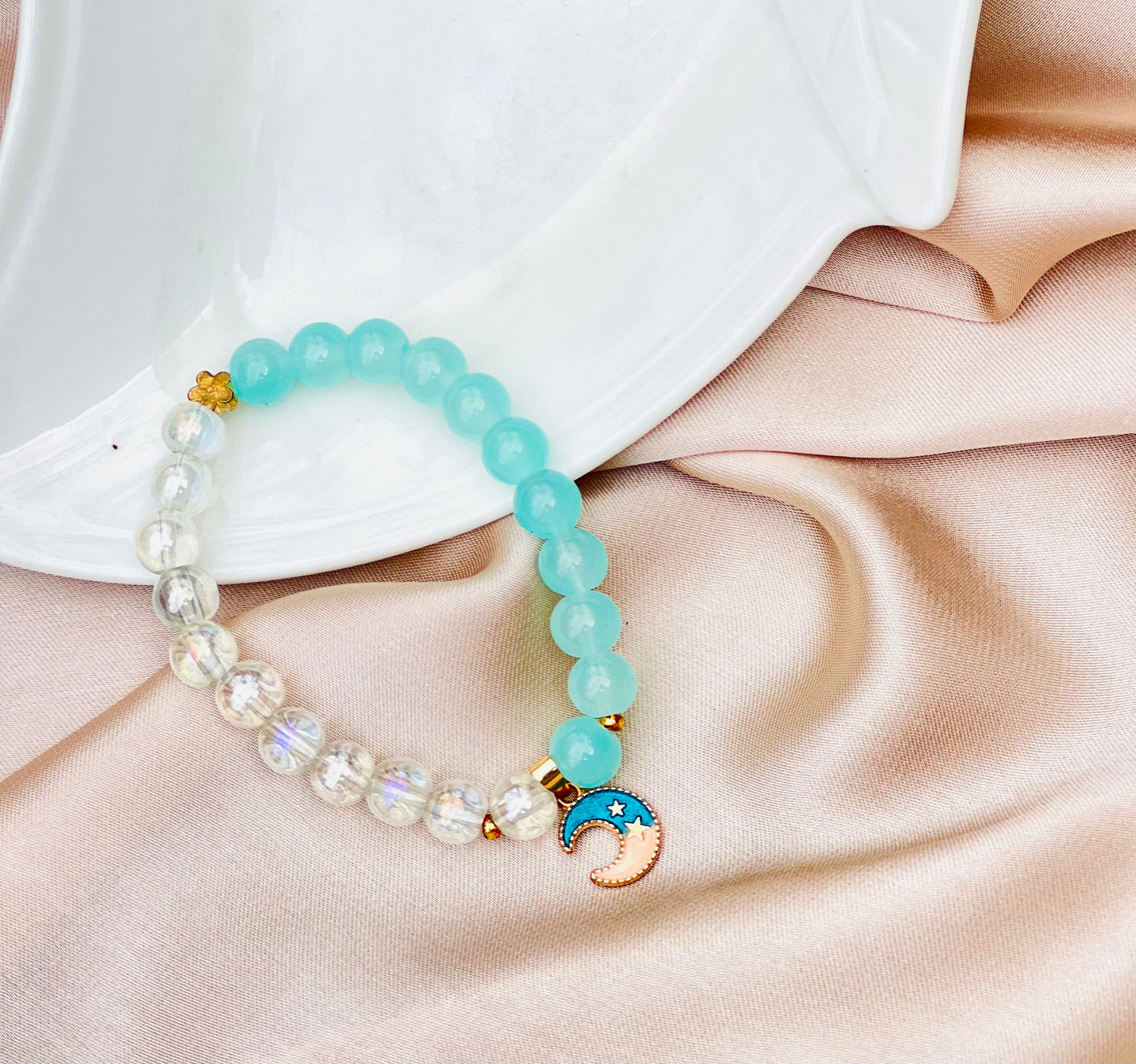 Blue moon stone bracelet