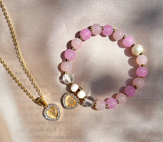 Rose gold heart pack