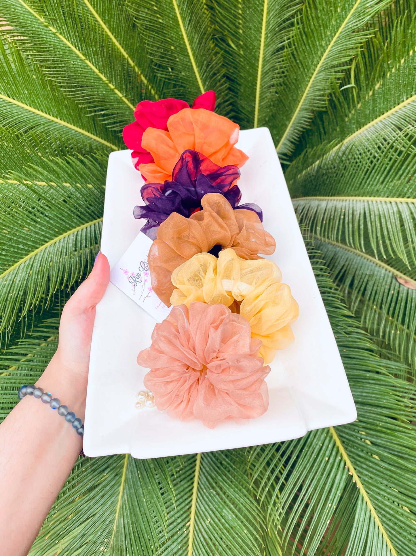 Organza scrunches deal of 6