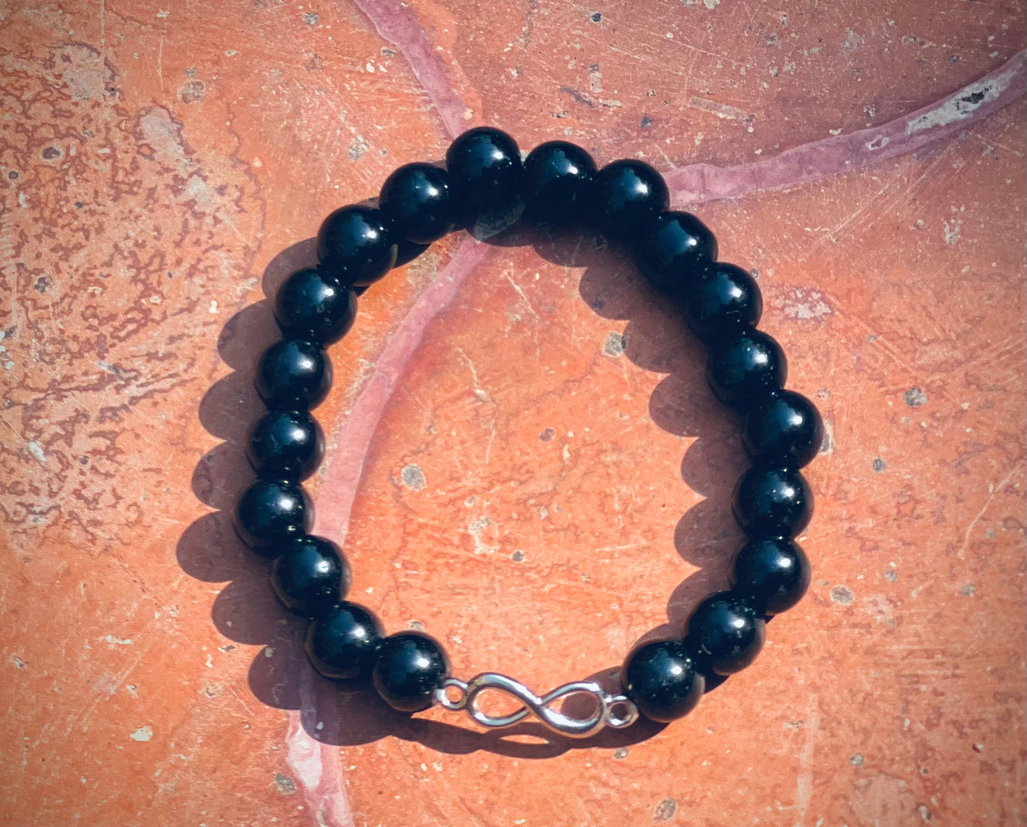Black infinity bracelet