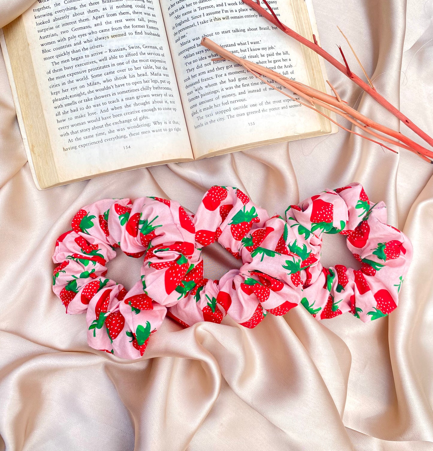 Cute printed scrunchies